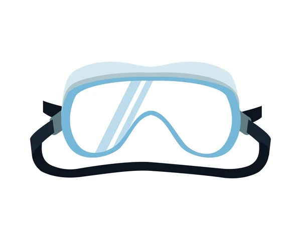 Biosafety goggles protection equipment icon — Stock Vector