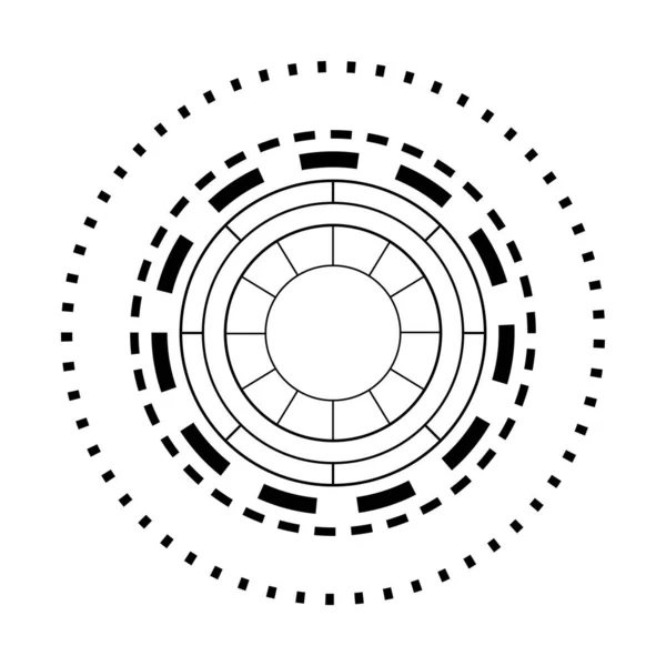 Objetivo lente óptico aislado icono — Archivo Imágenes Vectoriales