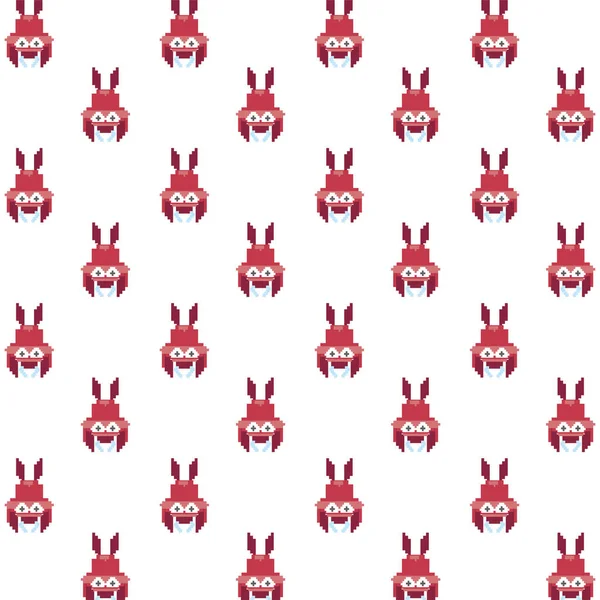 Uzaylılar 8 bit pikselli desen