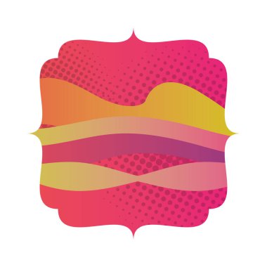 Canlı renklere sahip zarif çerçeve