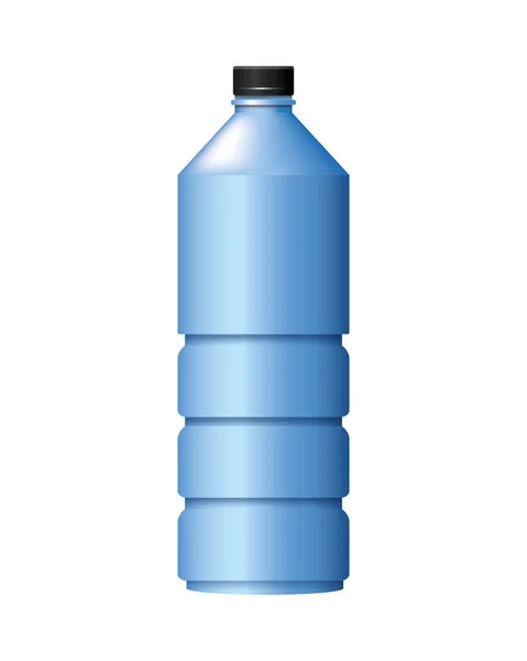 Бутылочный продукт с металлическим голубым цветом — стоковый вектор