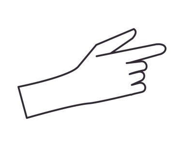 El insan indeksleme izole simgesi