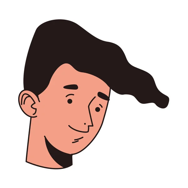 Joven hombre hombre avatar carácter — Vector de stock