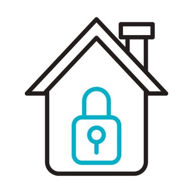 asma kilit tarzı simgeye sahip ön cephe