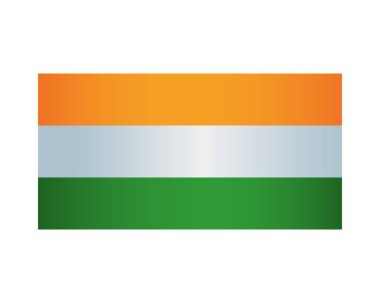 Hindistan bayrağı izole edilmiş simgesi