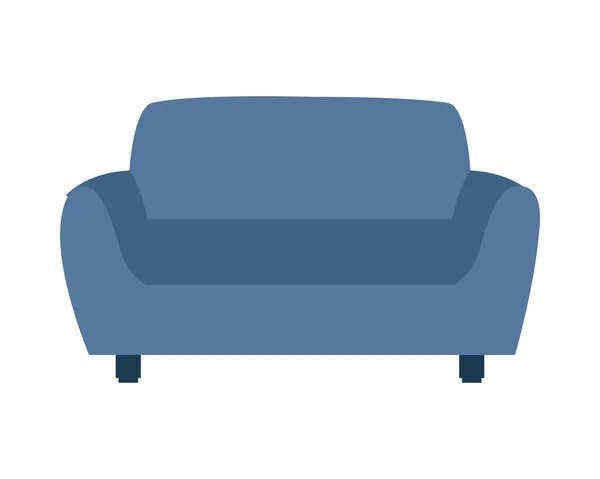 Divano divano soggiorno icona mobili — Vettoriale Stock