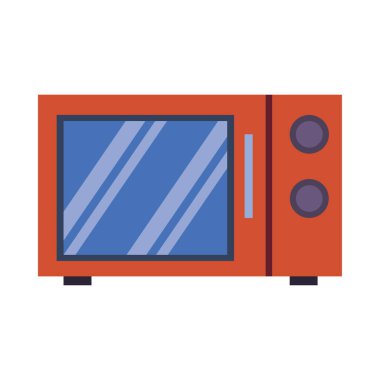 mikrodalga fırın mutfak aleti izole edilmiş simge
