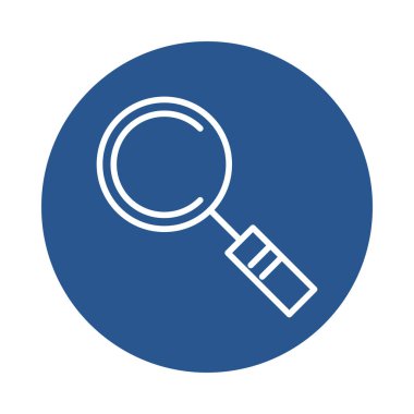 büyüteç arama simgesi izole edildi