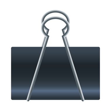 klip metalik ofis aracı simgesi