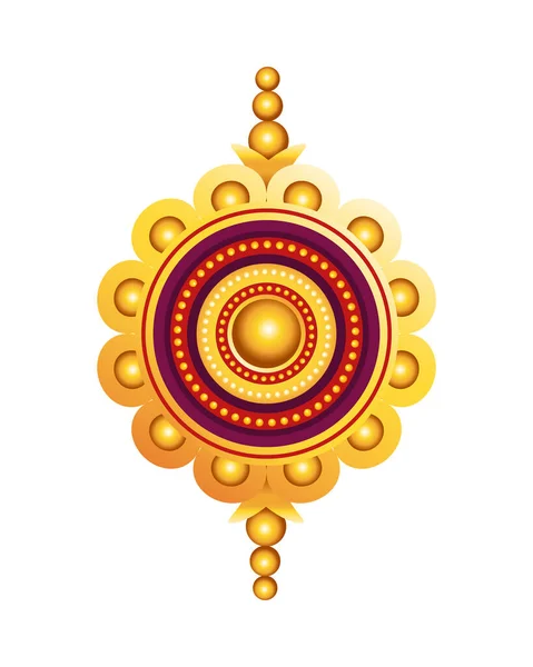 Ethnische Mandala-Indu-Stil hängen — Stockvektor