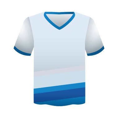 Mavi ve beyaz kırtasiye şablonlu gömlek