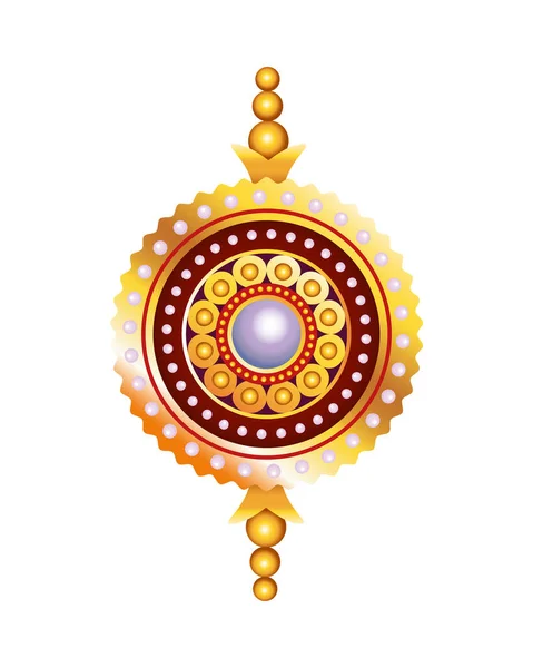 Pendaison de style ethnique mandala indu — Image vectorielle
