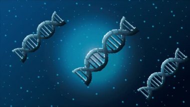 DNA molekülleri poster bilimi animasyonu