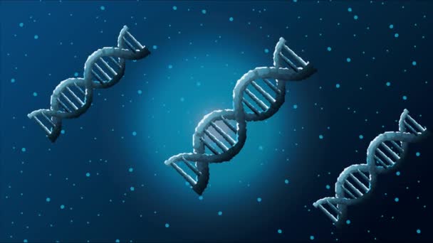 DNA molecole poster scienza animato — Video Stock