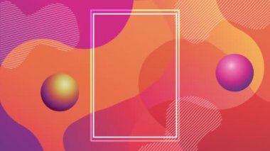 dikdörtgen çerçeve arkaplan ile canlı ve akışkan renk