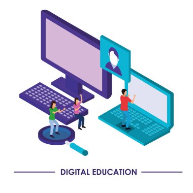 masaüstü ile çevrimiçi eğitim teknolojisi