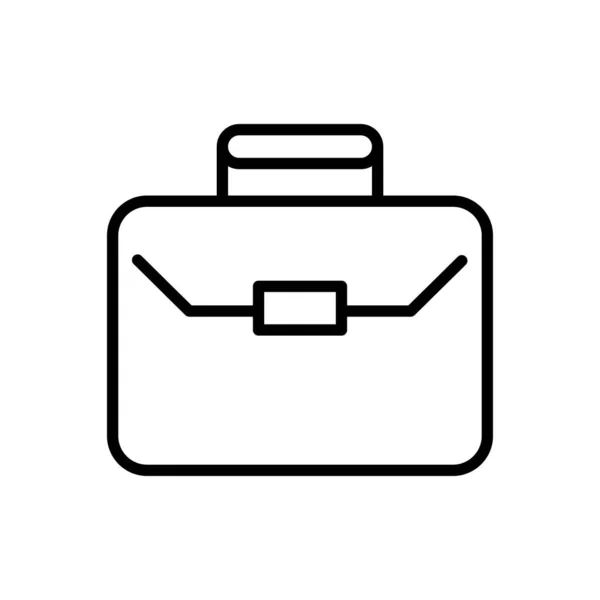 Portefeuille porte-documents ligne style icône — Image vectorielle