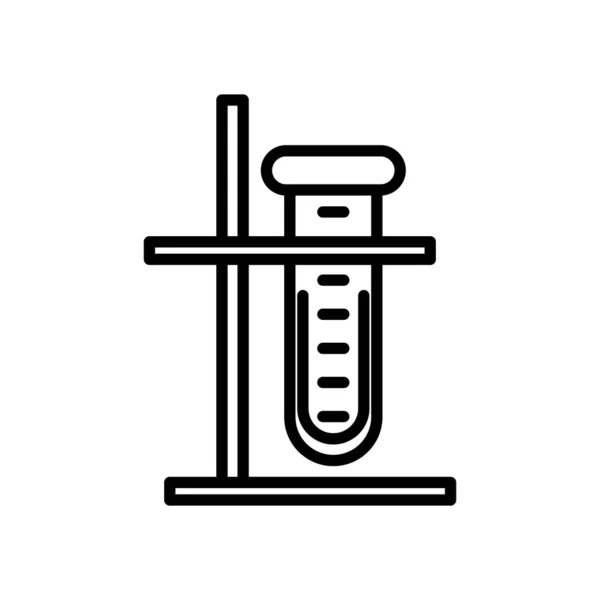 Ícone isolado laboratório de teste de tubo —  Vetores de Stock