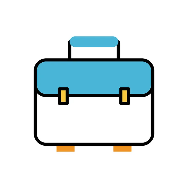 Portfolio briefcase documents fill style icon — Stock Vector