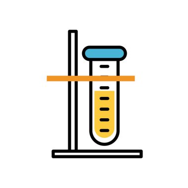 tüp test laboratuarı simgesi izole edildi