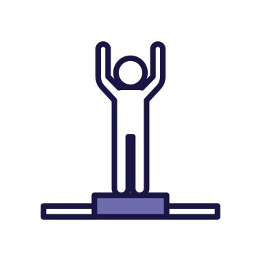 Podyum çizgisi biçiminde insan figürü avatarı