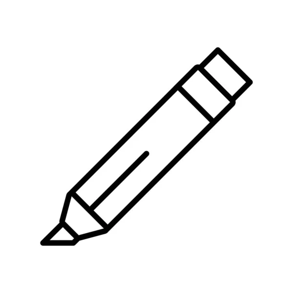 Marker supply school line style icon — Stock Vector