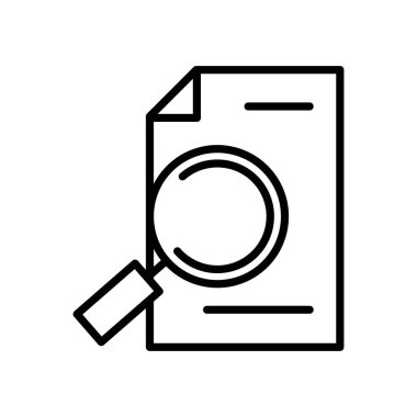 Büyüteç çizgisi biçim simgesini ara