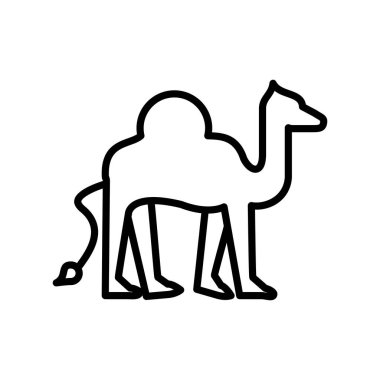 deve hayvan çizgi simgesi
