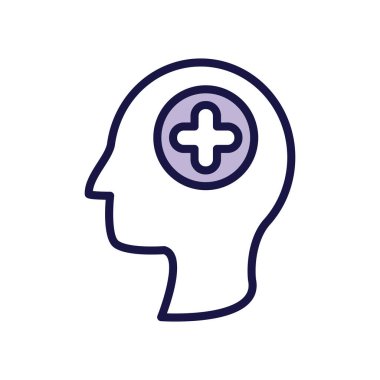 Puss sembolü biçimi simgesi olan baş insan profili