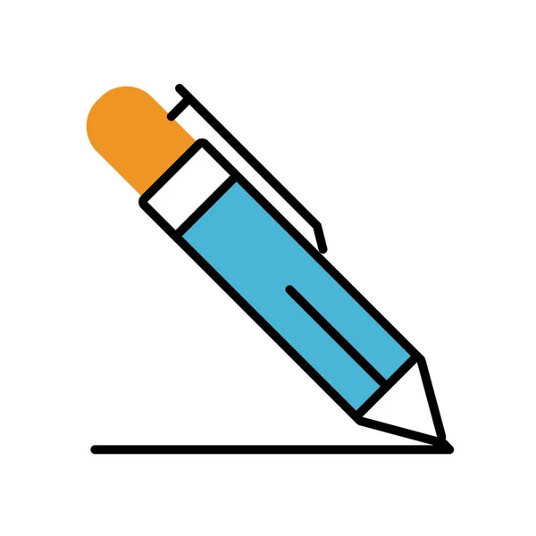 Penna skriva fylla stil ikon — Stock vektor