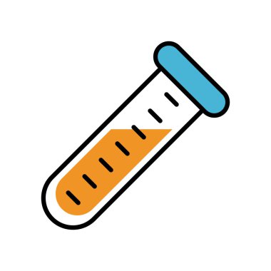 tüp test laboratuarı simgesi izole edildi