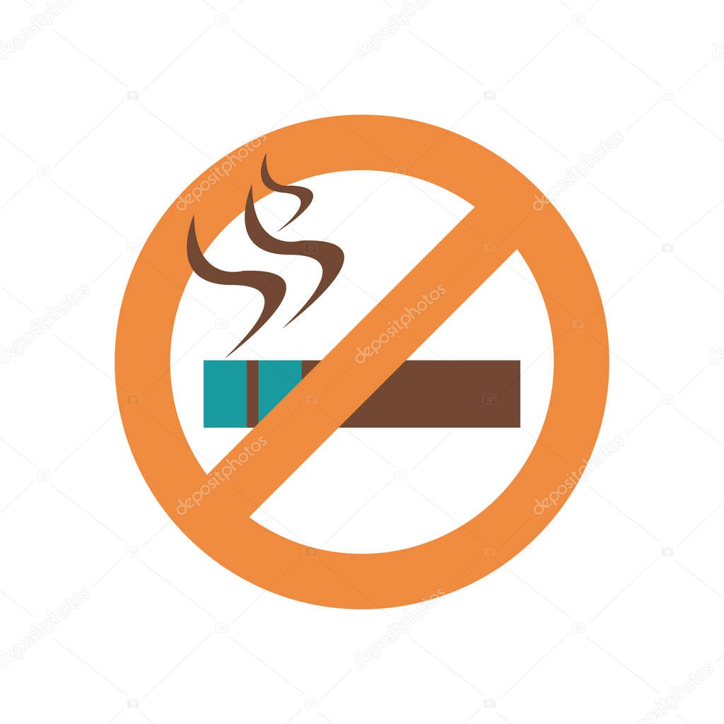 dont smoking flat style icon