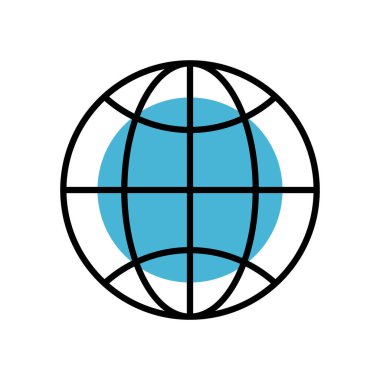 küresel tarayıcı dünya doldurma biçimi simgesi