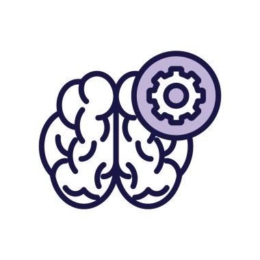 Vites çizgisi simgesine sahip insan beyni