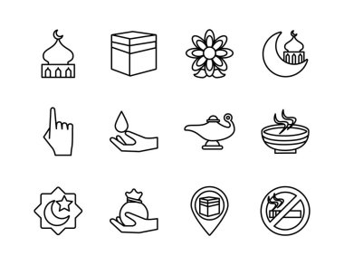 İslam dini belirlenmiş çizgi simgeleri