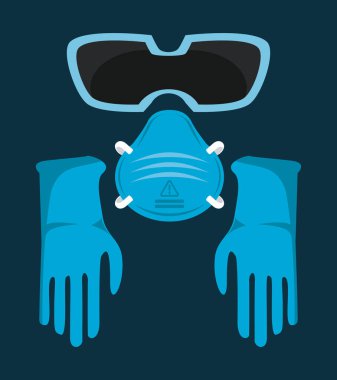 Kovid19 koruma için tıbbi maskeler, solunum aksesuarları.