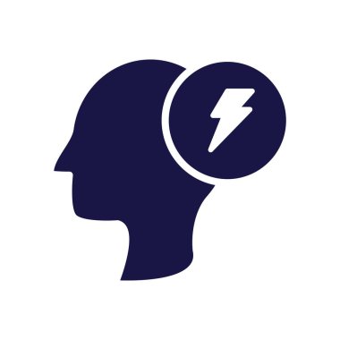 baş insan profili ışın gücü siluet biçimi simgesi ile