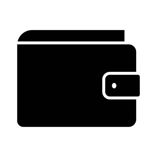 Wallet money dollar silhouette style icon — Stock Vector