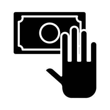 Bill Dolarlık Siluet Tarzı Simgesiyle El