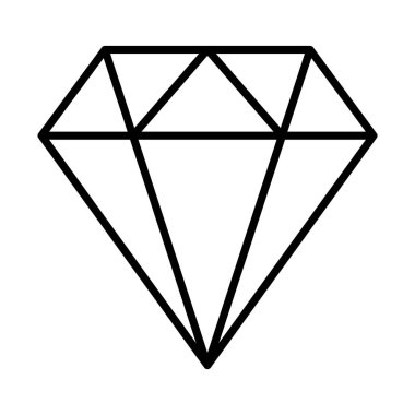 Elmas mücevher çizgisi biçimi simgesi