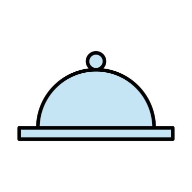 tepsi sunucu doldurma biçimi simgesi