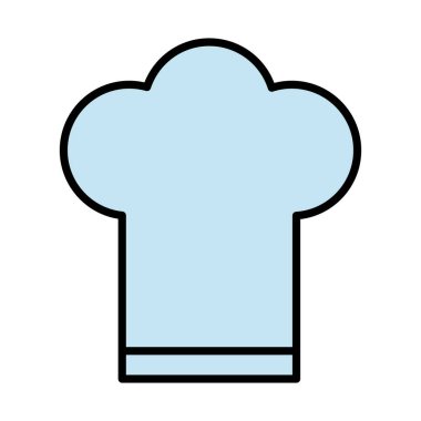 Şef şapka aksesuar doldurma biçimi simgesi