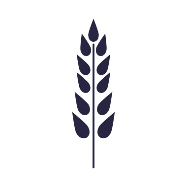 Buğday başağı zarif dekorasyon simgesi