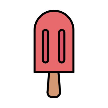 Lezzetli dondurma çubuğu doldurma simgesi