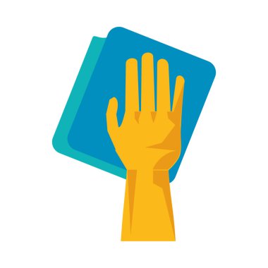 Kauçuk eldiven ve bez aksesuar.