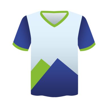 Yeşil ve mor kırtasiye şablonlu gömlek