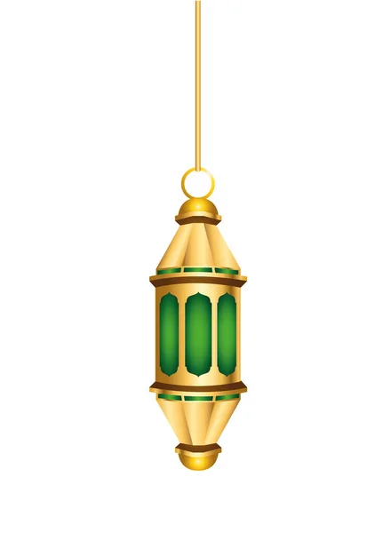 ラマダーン・カレン黄金の提灯飾り — ストックベクタ