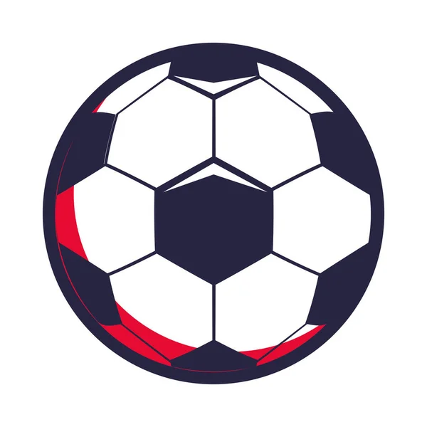 Soccer balloon sport championship icon — Stock Vector