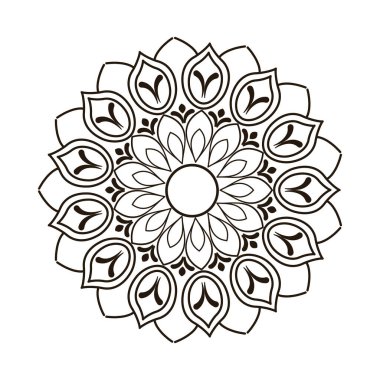 Ramazan Kareen Mandala dekorasyon simgesi