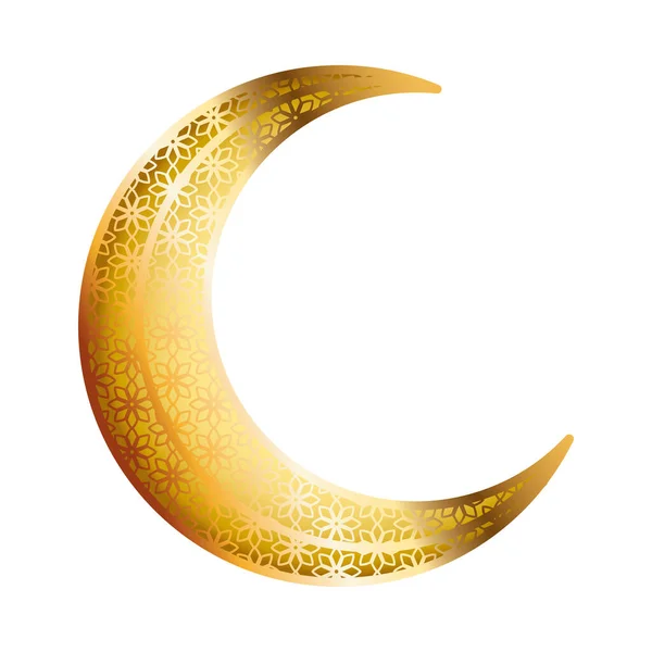 ラマダーン・カレン黄金の月の装飾 — ストックベクタ